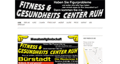 Desktop Screenshot of fitnesscenterruh.de